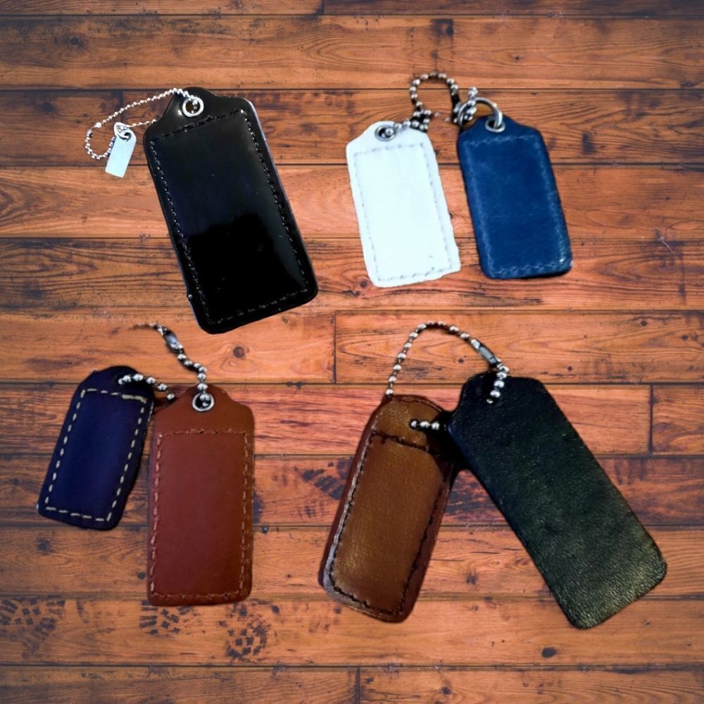 COACH Leather Hang Tags, Set Of 2, Classic! VINTAGE INSPIRED! - Picture 5 of 7